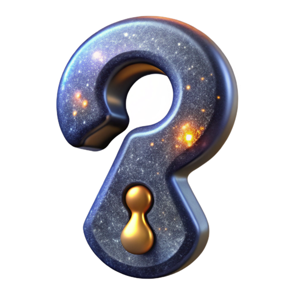 extraordinary rustic Keyhole Shaped Like Question Mark Mystery Isolated Cutout genuine png