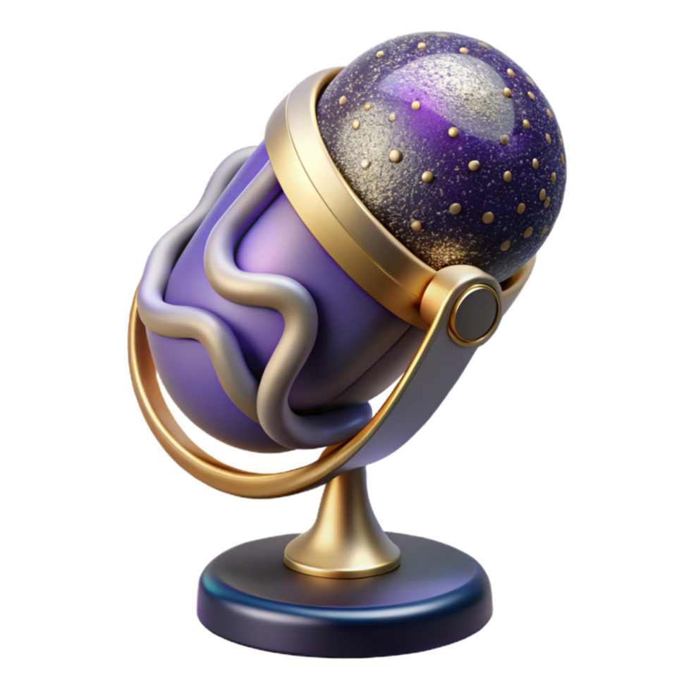 extraordinary artistic Microphone with Stand Cutout with Front View exclusive png