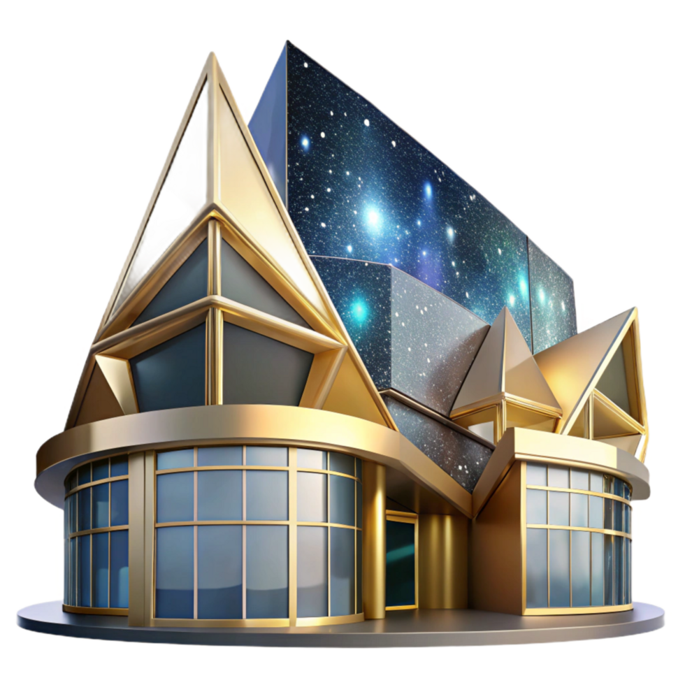 extraordinary abstract Modern Building Exterior Angled View Cutout Element authentic png