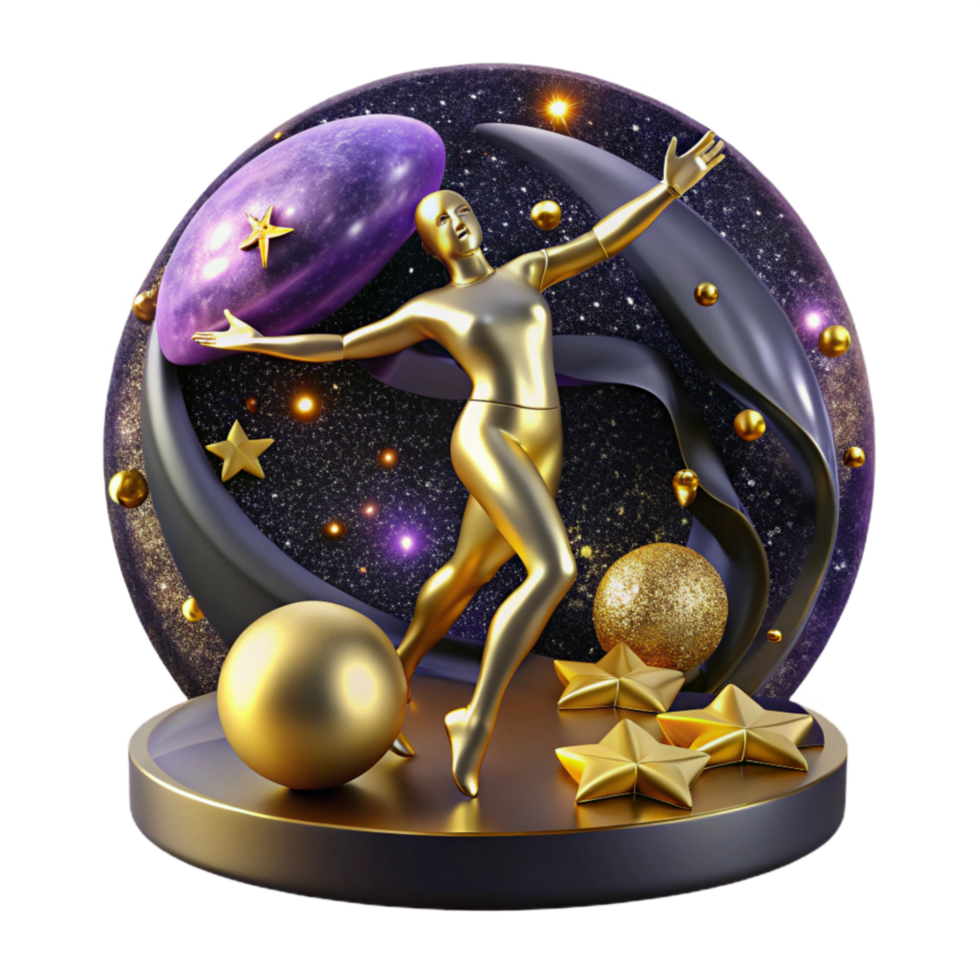 magnificent modern Modern Dance Festival Cutout with High Contrast Spot Lighting professional png
