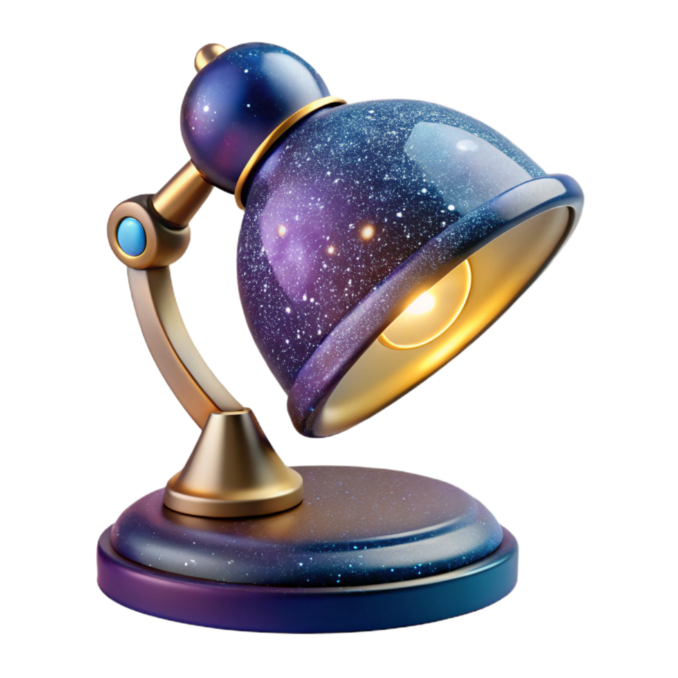 elegant rustic Modern Desk Lamp Front View Cutout png