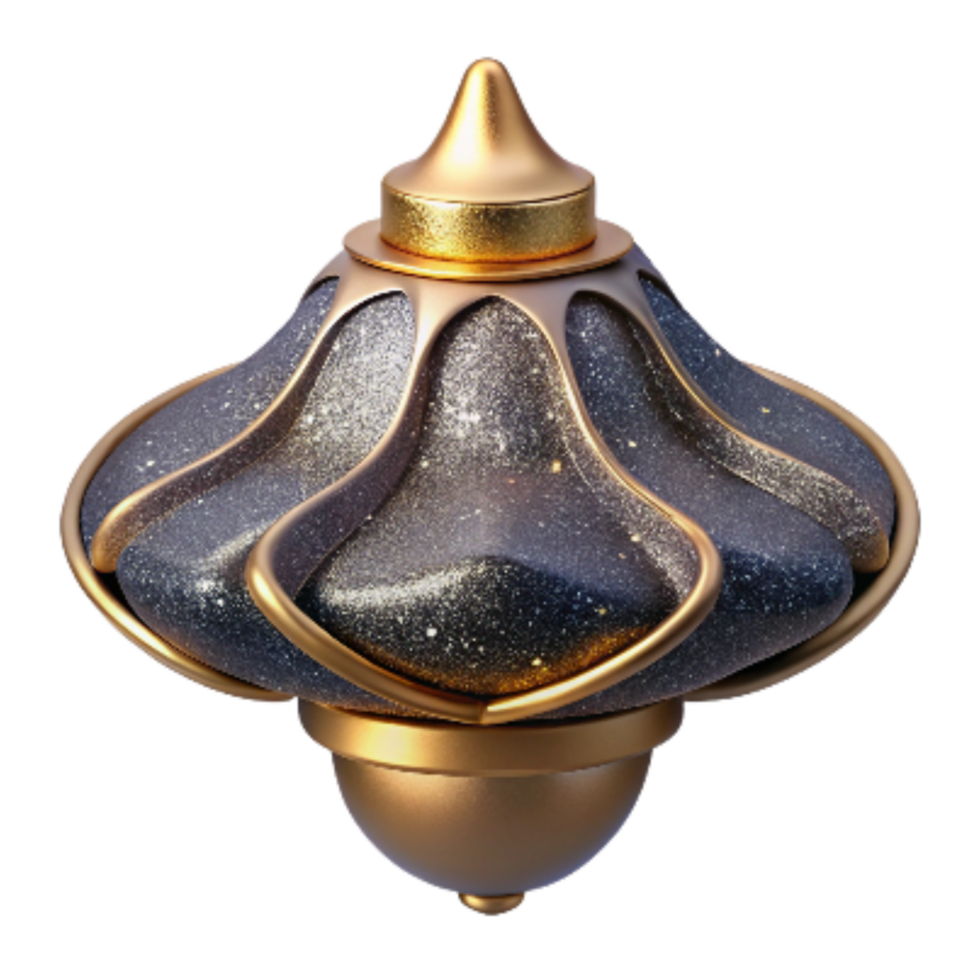 elegant contemporary Modern Lamp Top View Isolated high resolution png