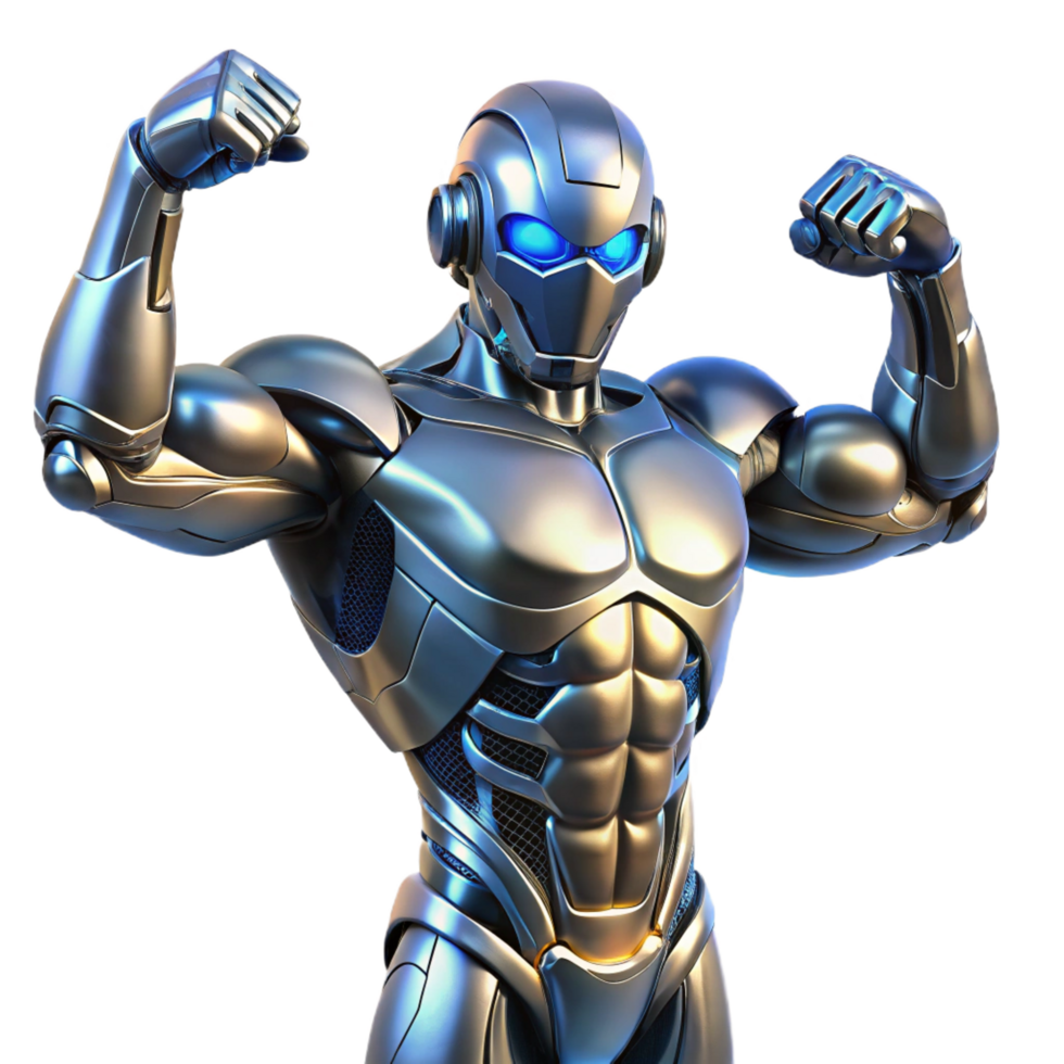 dramatic creative A futuristic exoskeleton enhancing human strength, metallic and sleek design, dramatic lighting detailed png