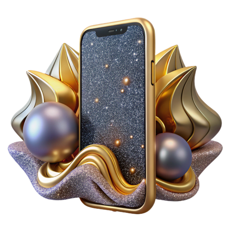 stunning traditional Modern Smartphone Front View Isolated premium png