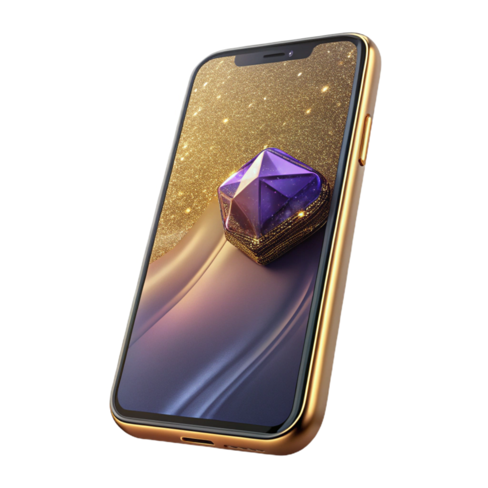 magnificent abstract Modern Smartphone Front View Isolated png