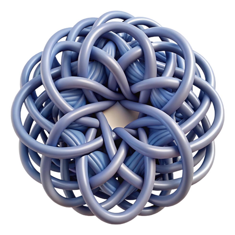 elegant minimalist A complex network of interwoven lines and curves, forming an intricate, abstract pattern, in a minimalist, line art style original png