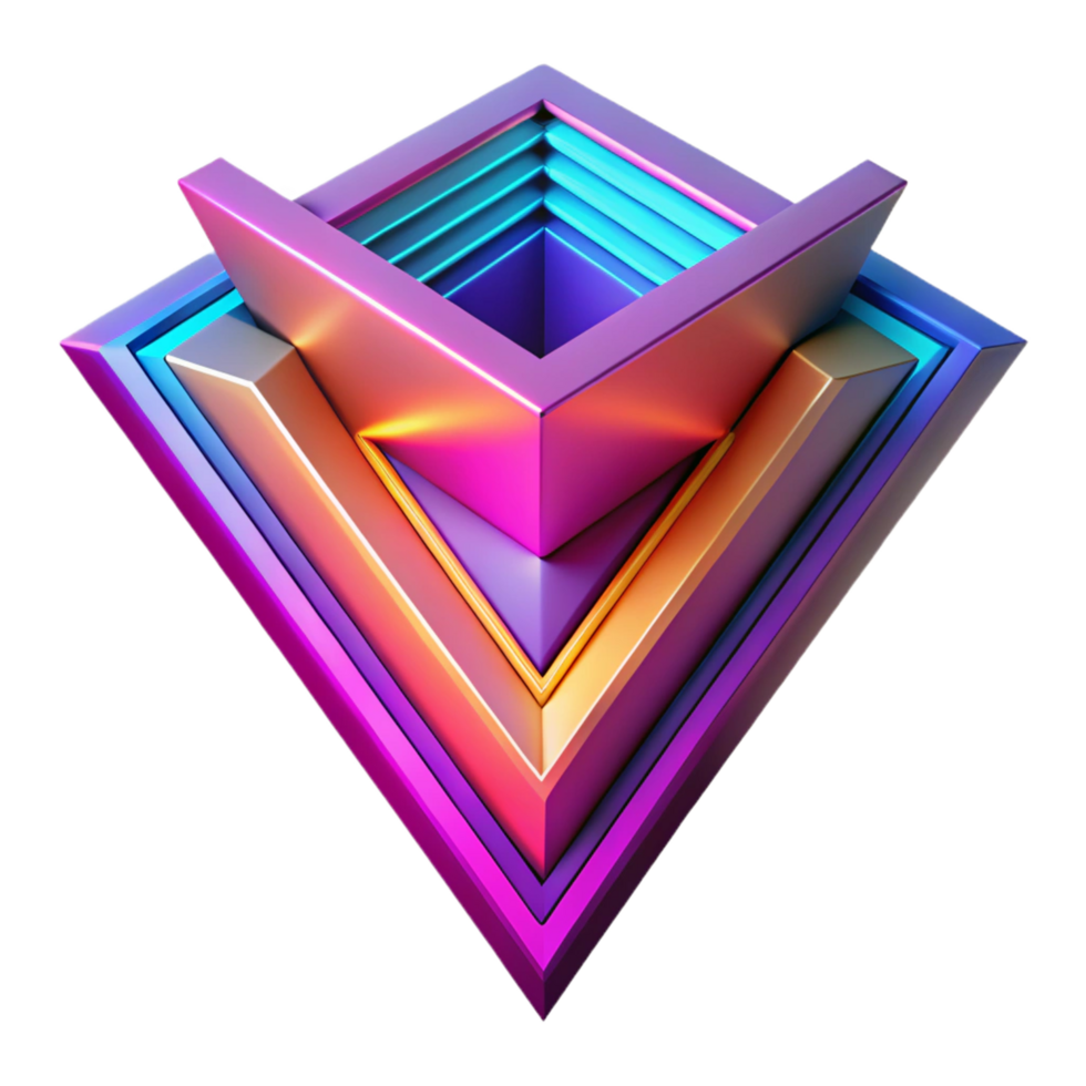 serene rustic A bold, geometric composition, with a bright, neon color palette, in a cyberpunk style high quality png