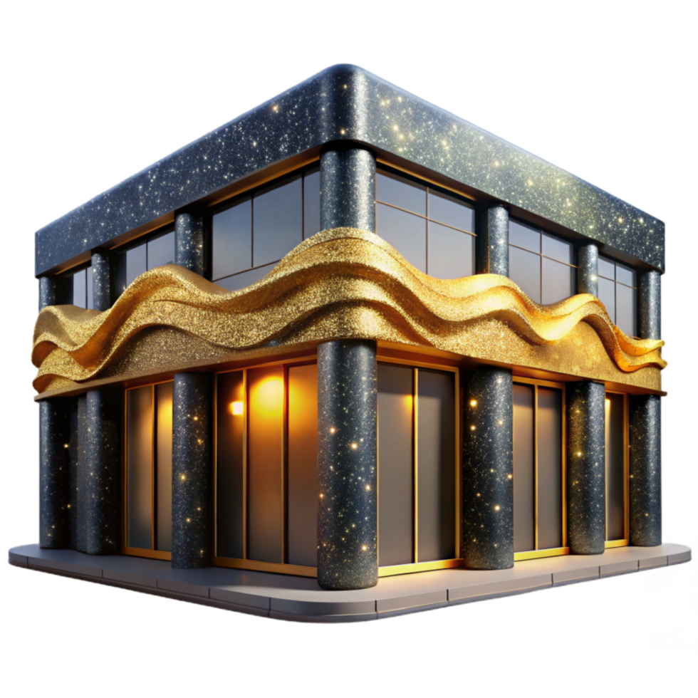 impressive traditional Office Building Exterior Daytime Isolated premium png