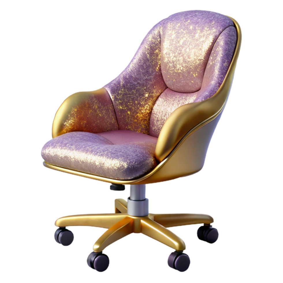 extraordinary abstract Office Chair Ergonomic Design Side View Isolated exclusive png