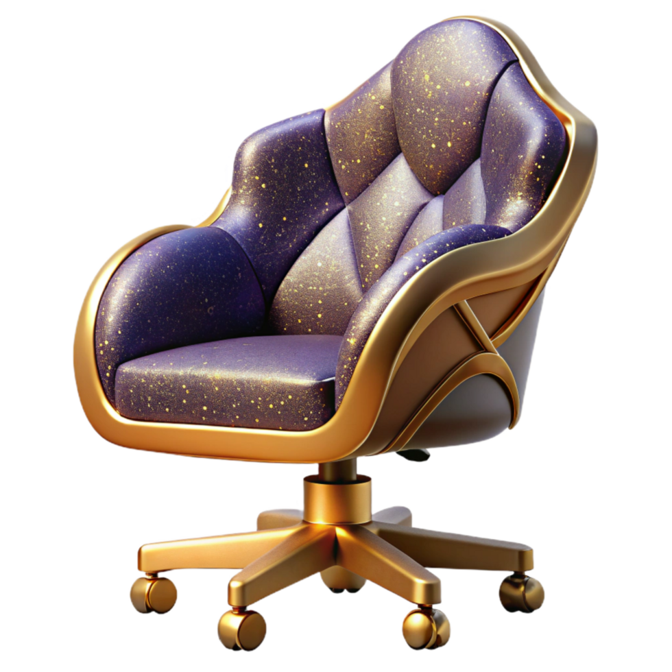 impressive abstract Office Chair Ergonomic Design Side View Isolated genuine png
