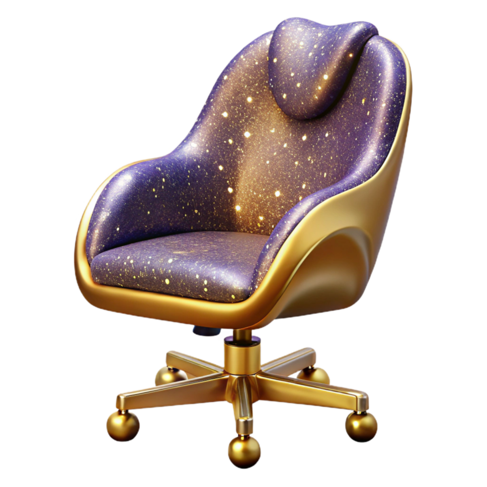 magnificent modern Office Chair Side View Isolated Element high resolution png