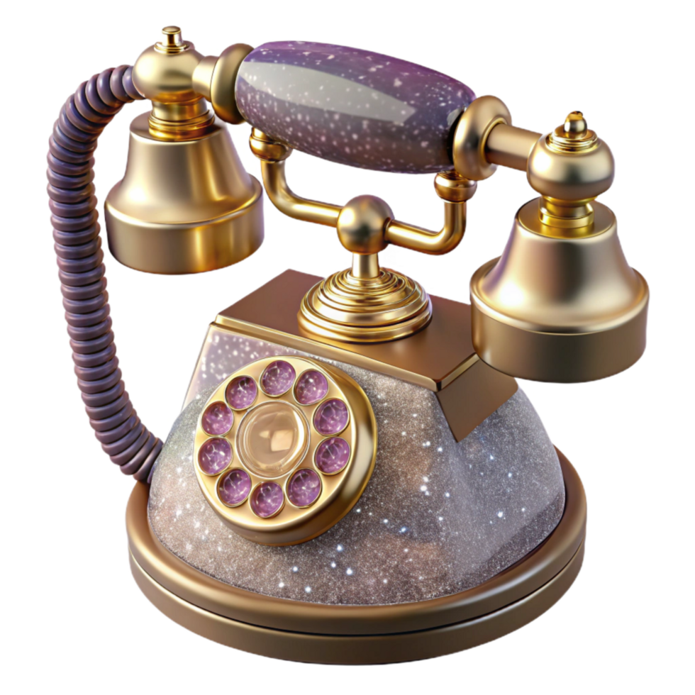 magnificent classic Old Fashioned Telephone Side View Transparent Element professional png