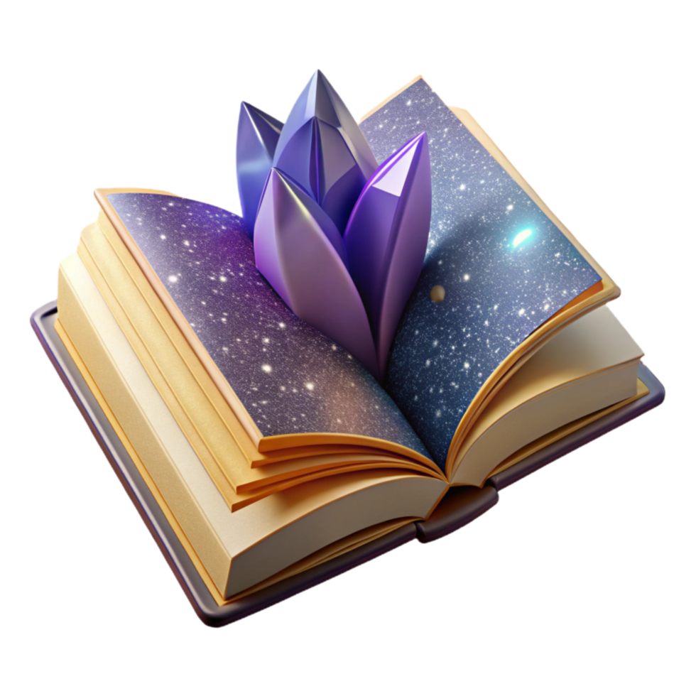 serene rustic Open Book with Blank Pages and Quill Pen Transparent Background professional png