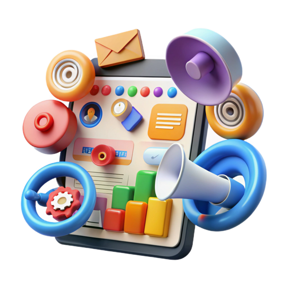 wonderful creative Digital marketing strategy infographic 4K png