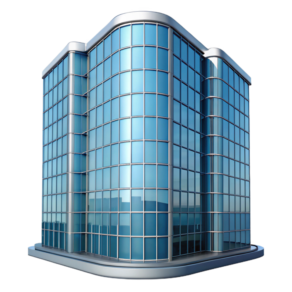 magnificent classic Glass curtain wall, skyscraper, modern architecture premium png