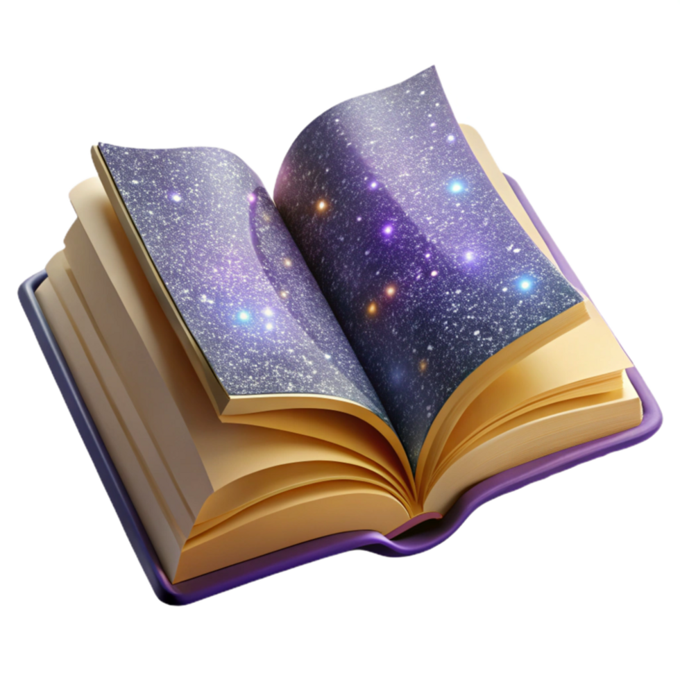 beautiful rustic Open Book with Blank Pages and Quill Pen Transparent Background premium png