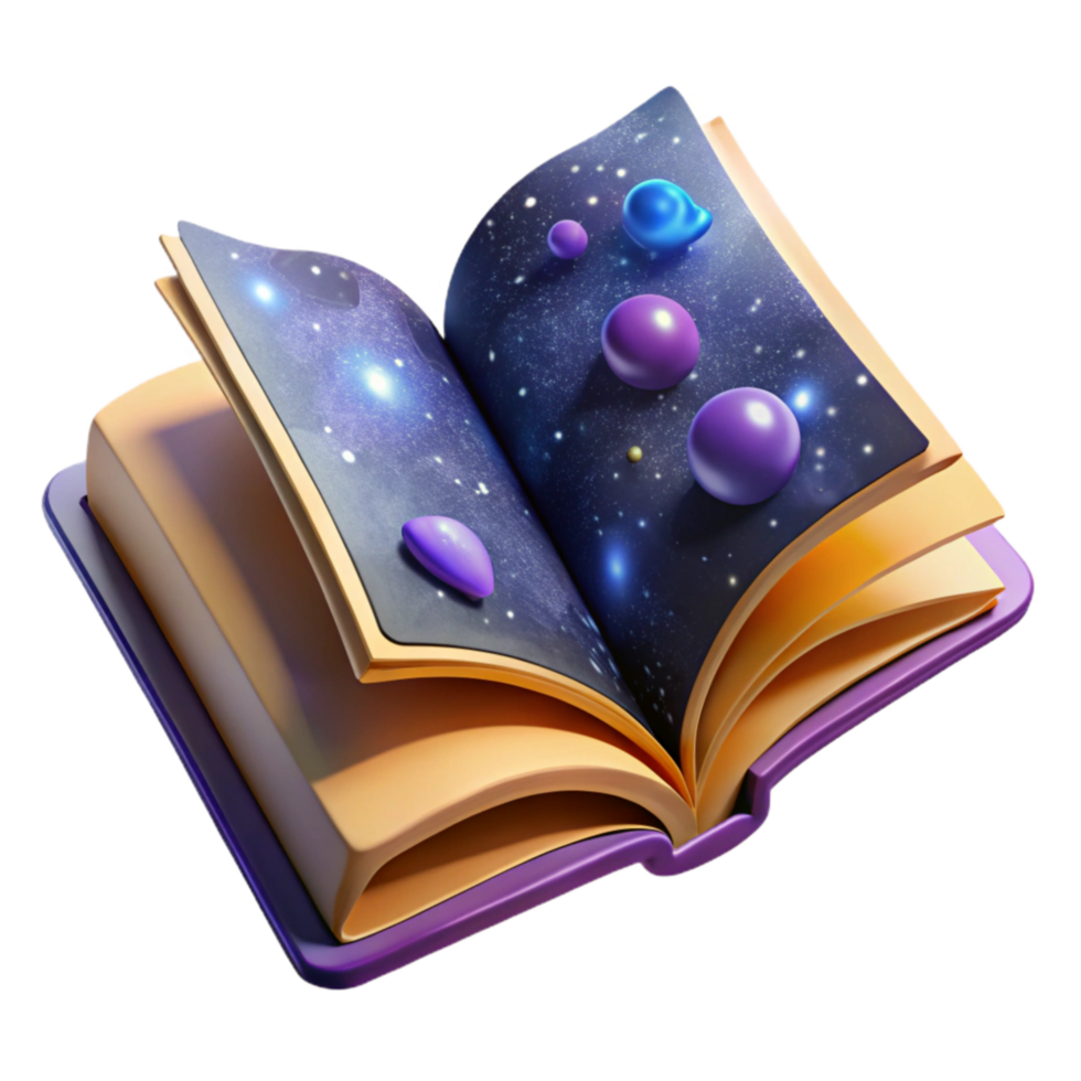 serene artistic Open Book with Blank Pages and Quill Pen Transparent Background exclusive png