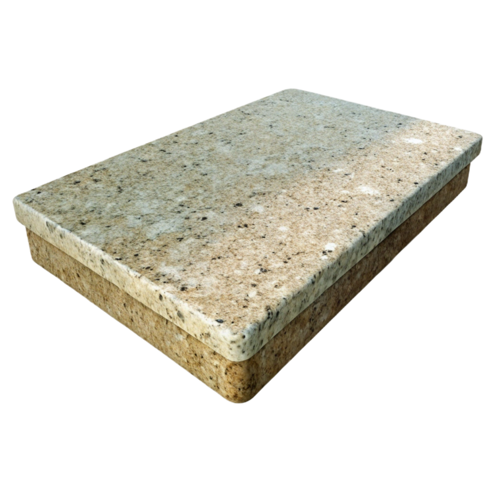 vibrant rustic Granite countertop slab, detailed png