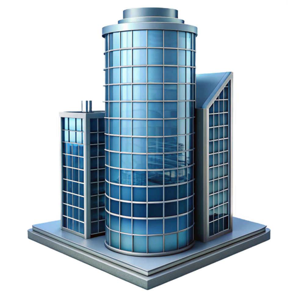 magnificent abstract Modern skyscraper, glass and steel, architectural detail high resolution png