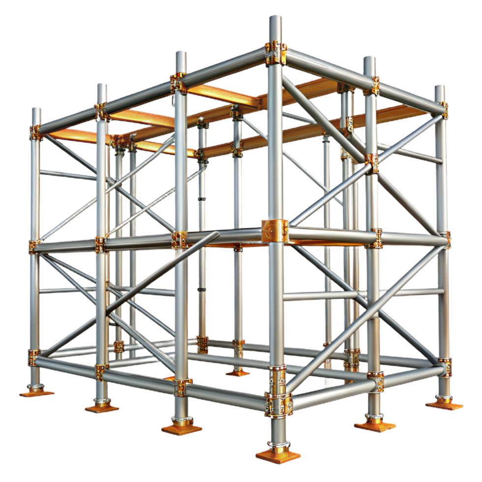 impressive minimalist Scaffolding, metal, construction original png