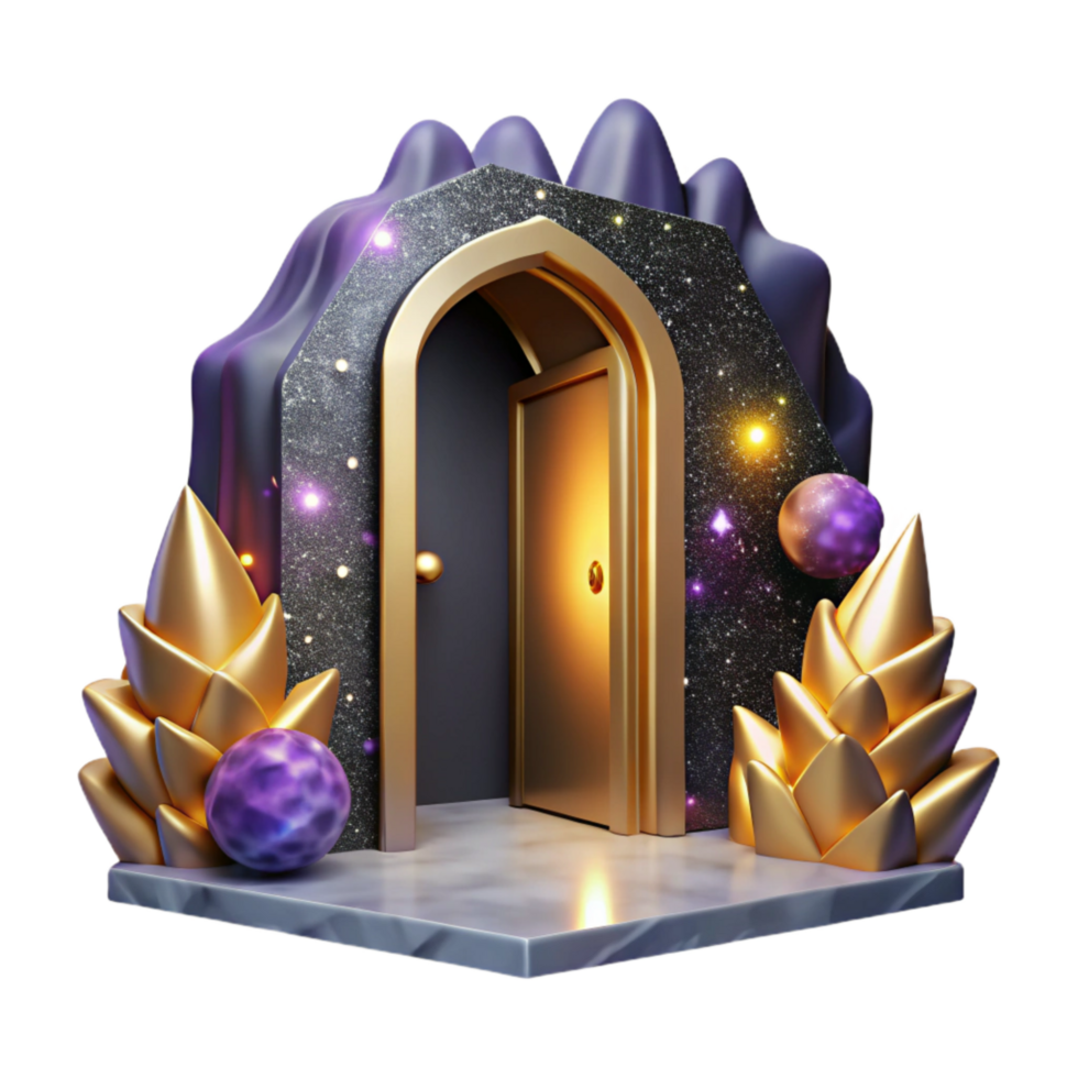 stunning creative Open Doorway to Dark Room Cutout professional png