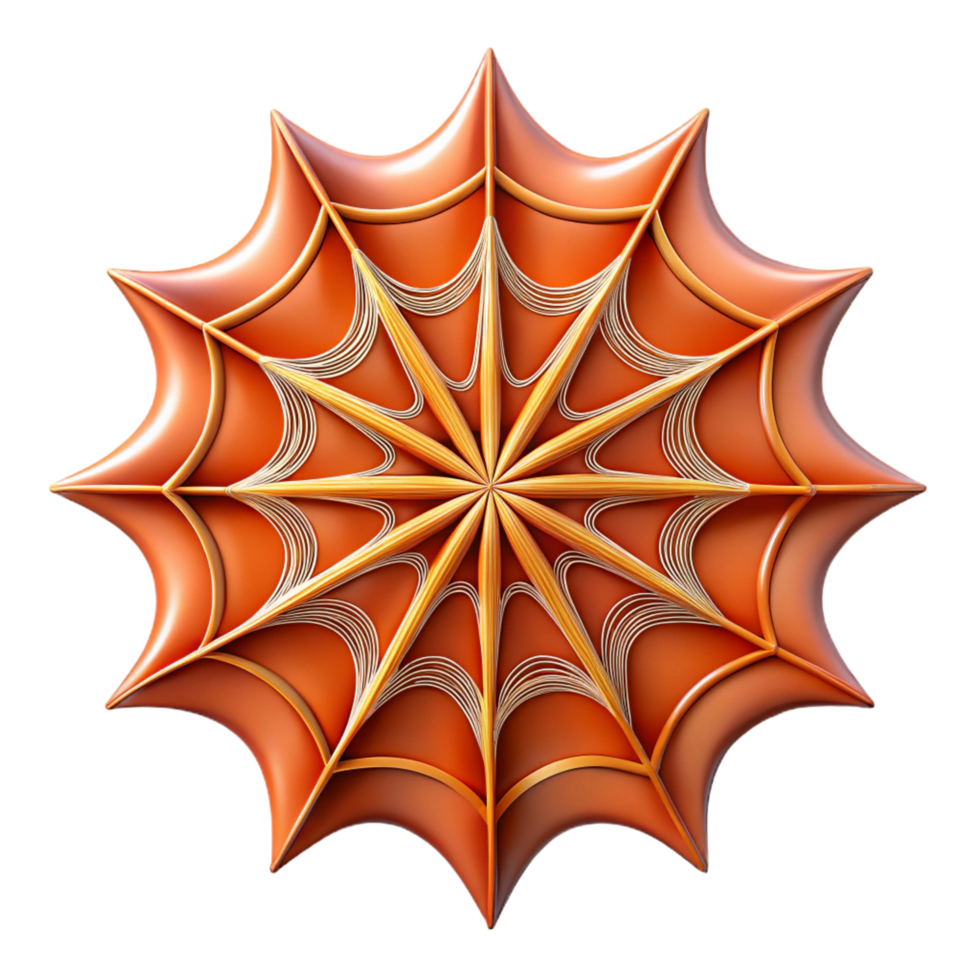 elegant modern A spiderweb, abstract and intricate original png