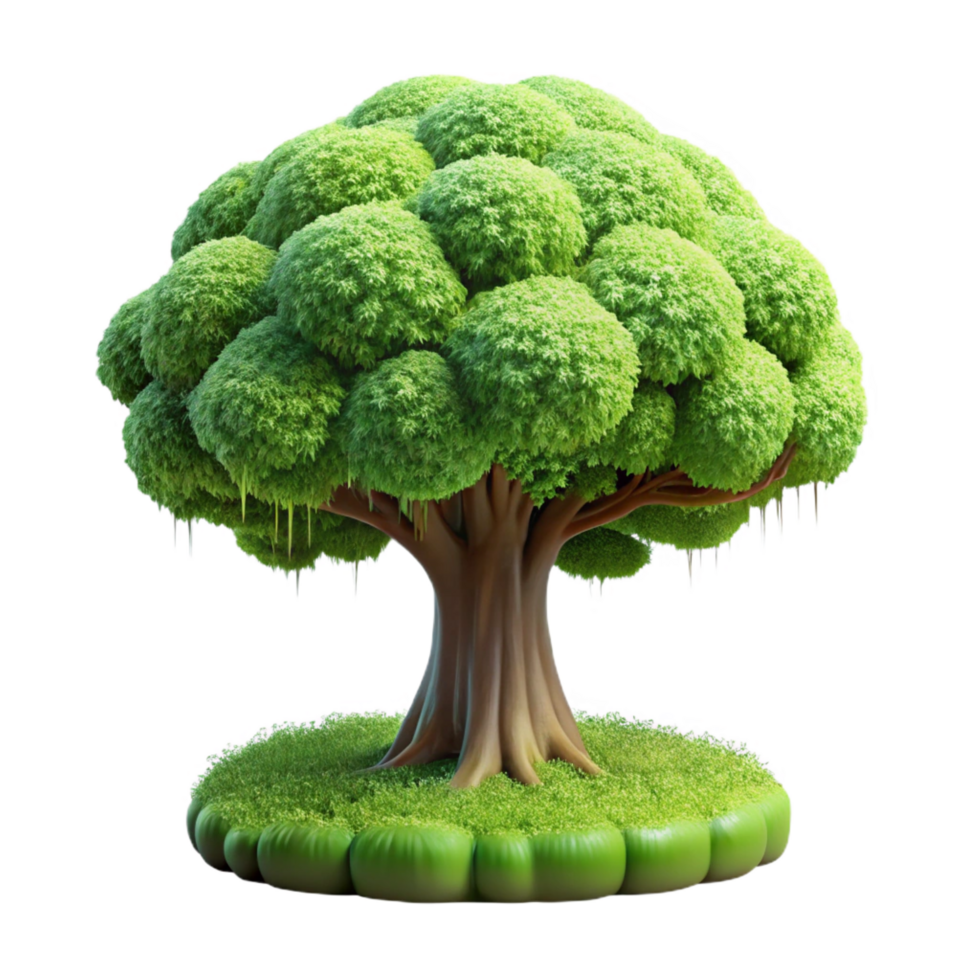 dramatic rustic A majestic tree ent, covered in moss high resolution png