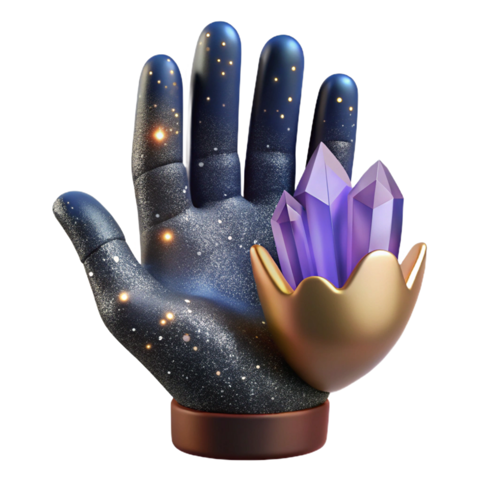 elegant traditional Open Hand Isolated with Palm Up high resolution png
