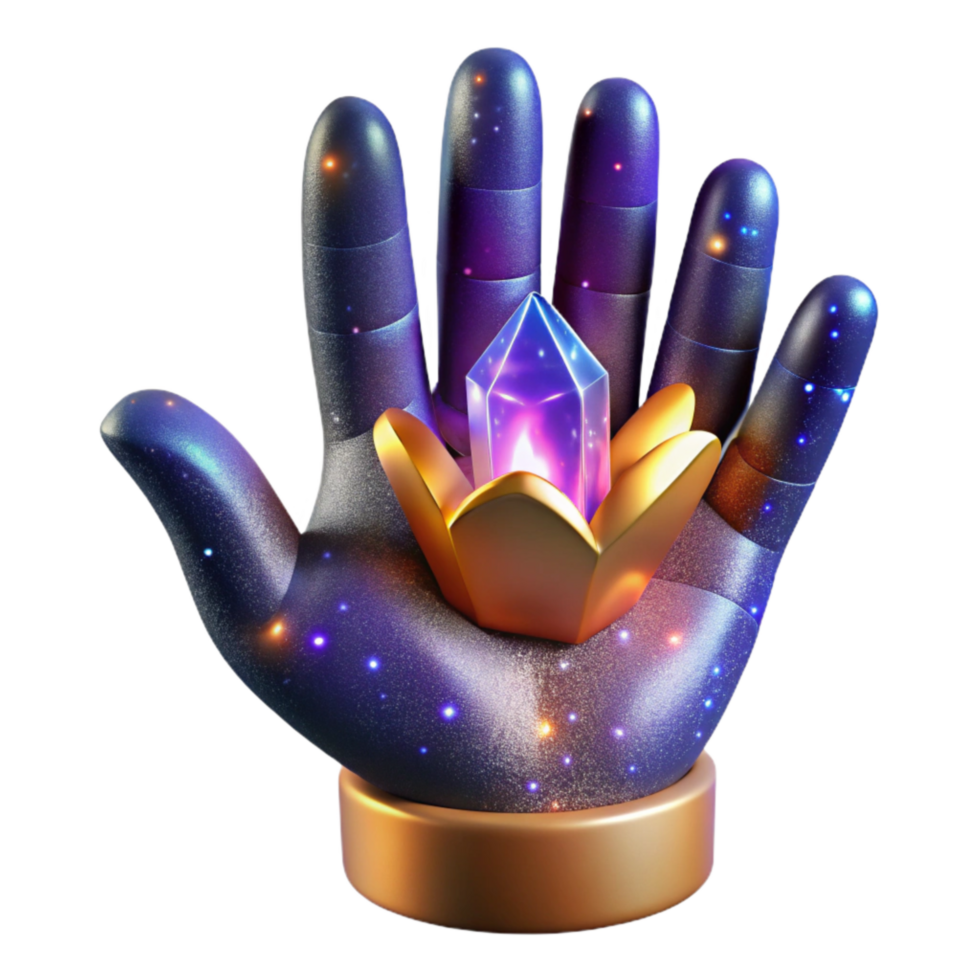elegant artistic Open Hand Reaching Outward Bright Backlit Cutout high quality png