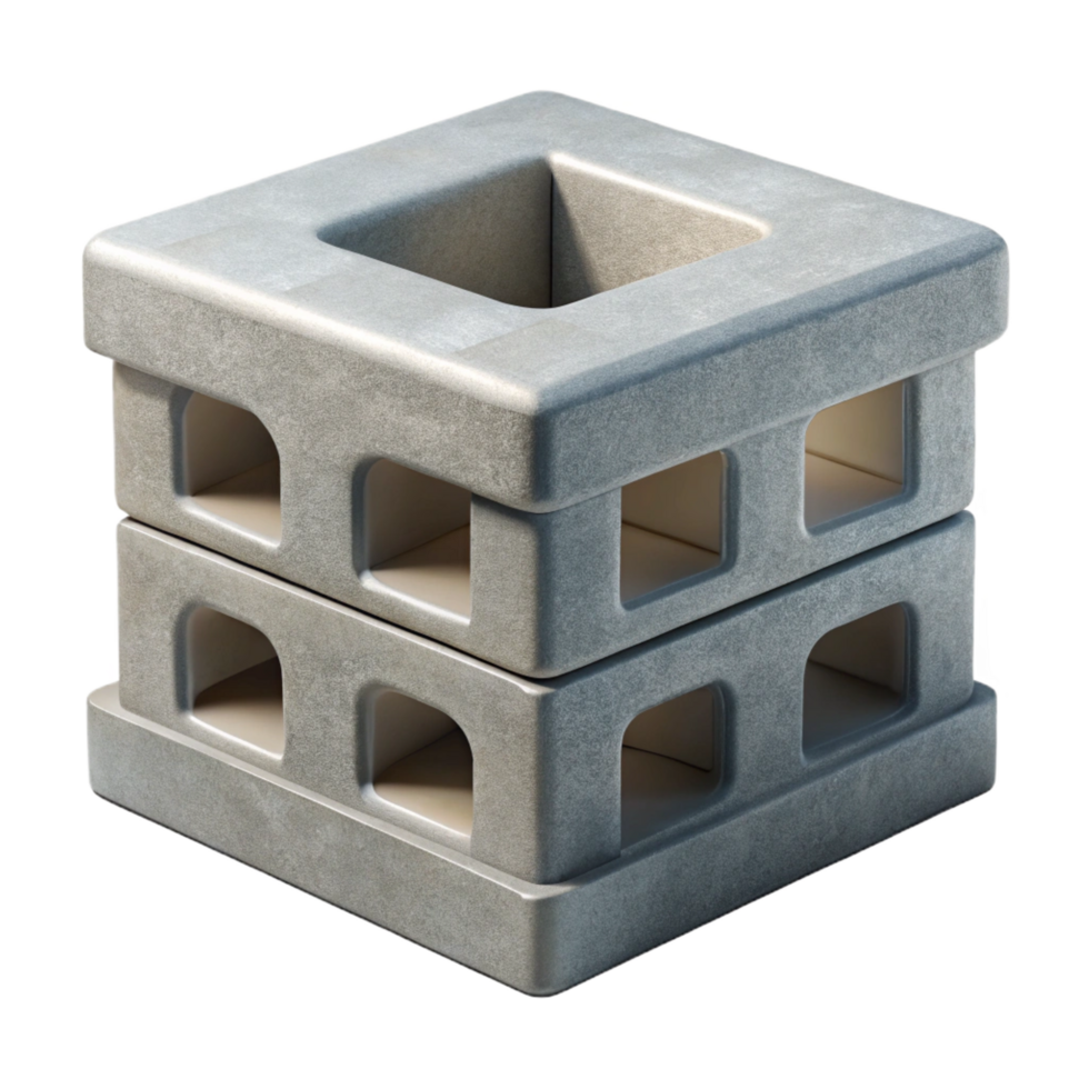magnificent classic Concrete building block, professional png
