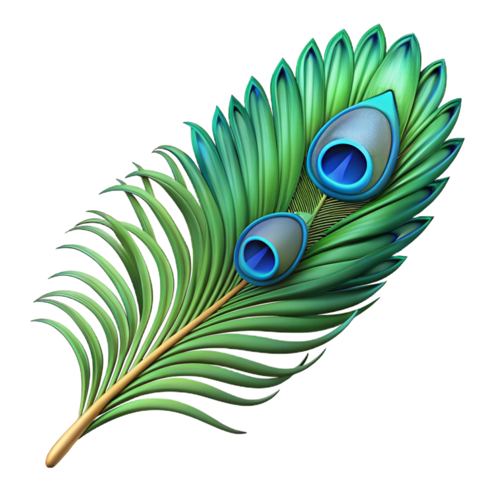 extraordinary modern Feather from a peacock tail original png
