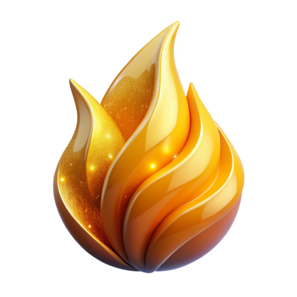 extraordinary contemporary Orange and Yellow Flame Gradient Isolated high quality png