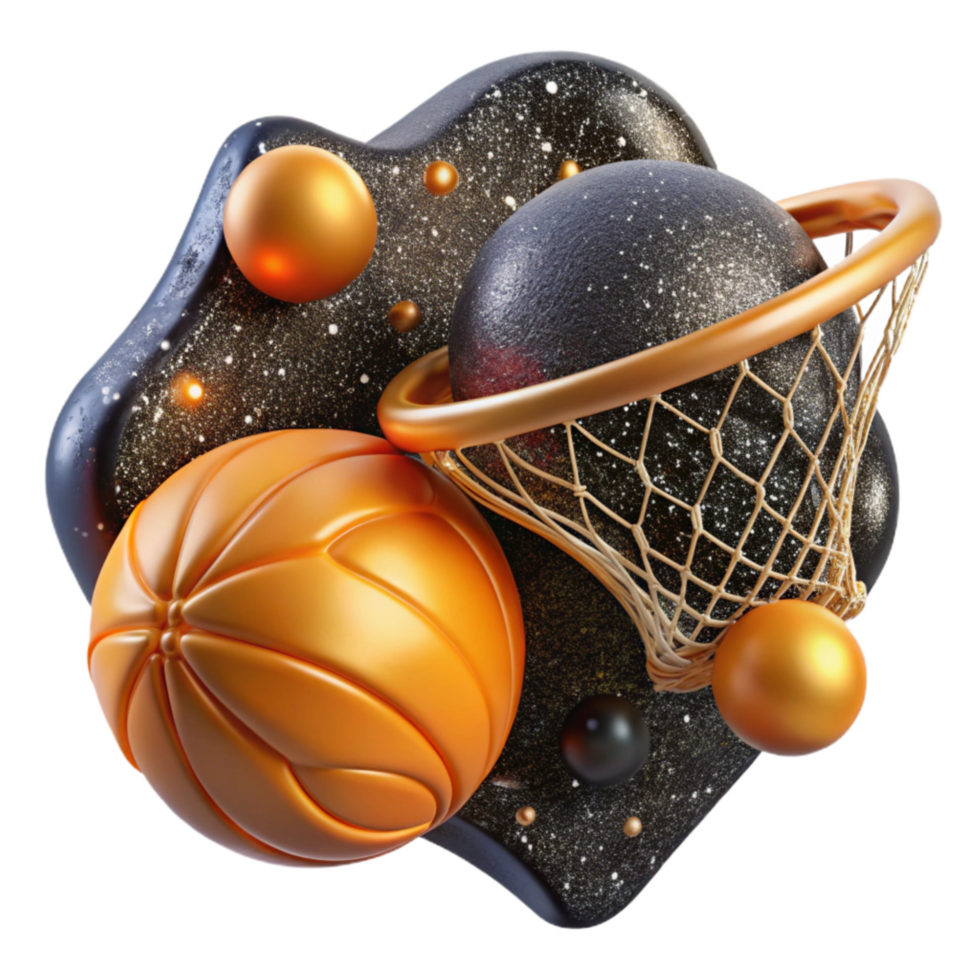 serene vintage Orange Basketball Net Hanging Down Transparent Cutout high resolution png