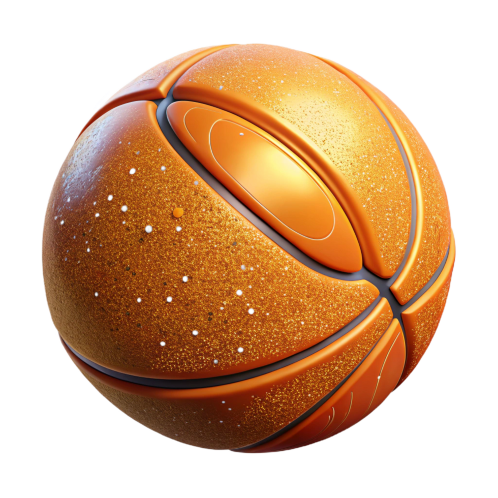 extraordinary abstract Orange Basketball with Grip Texture Isolated png