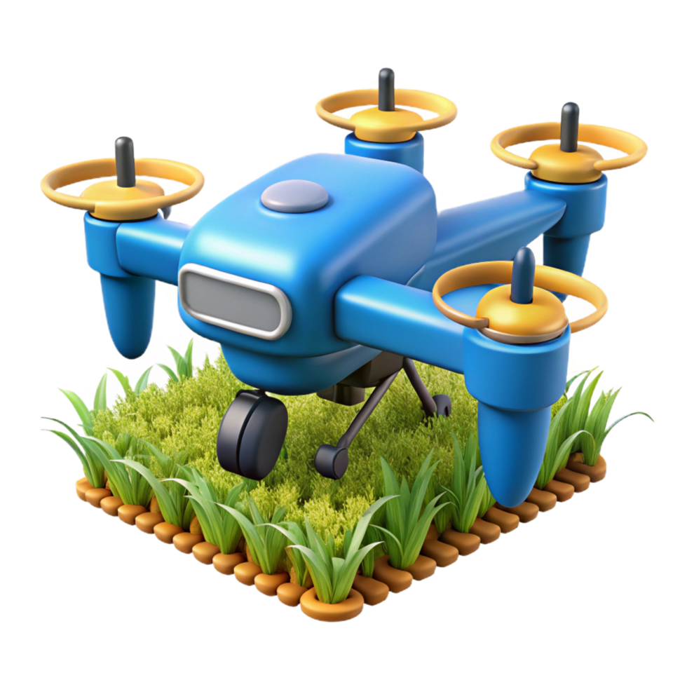 magnificent modern Agricultural technology drone spraying crops exclusive png