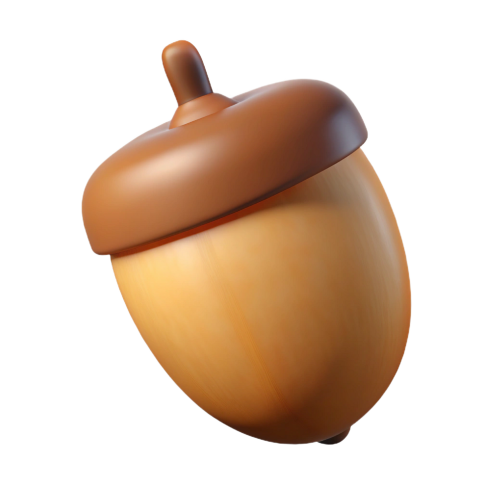 extraordinary rustic Single acorn genuine png