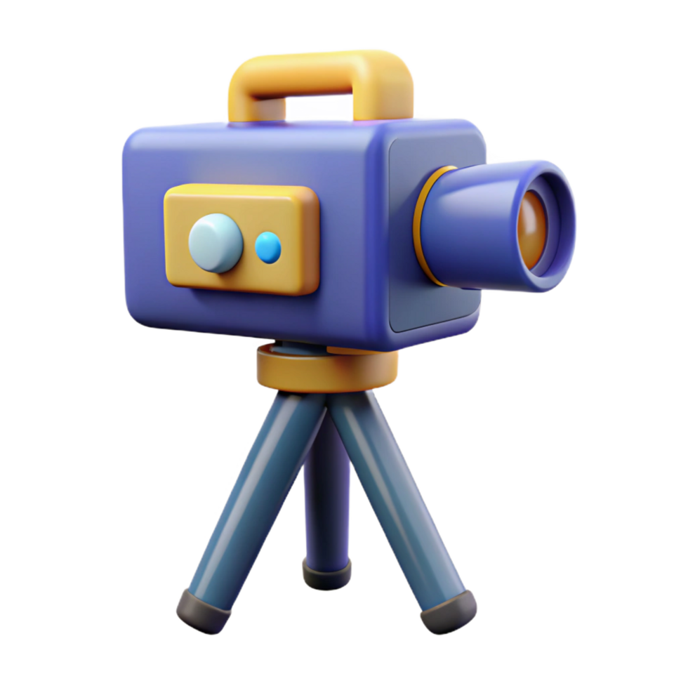 beautiful creative camera with tripod mount original png