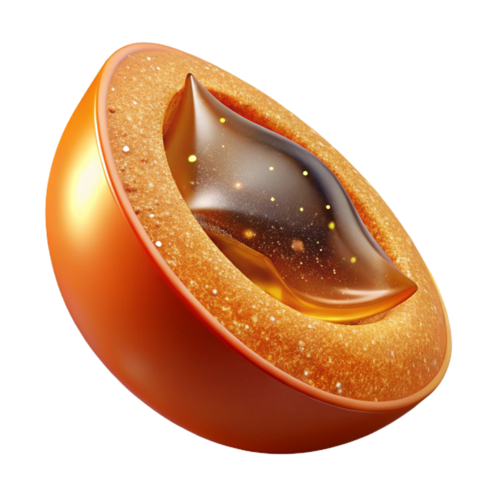 extraordinary classic Orange Slice Close Up with Transparent Background detailed png