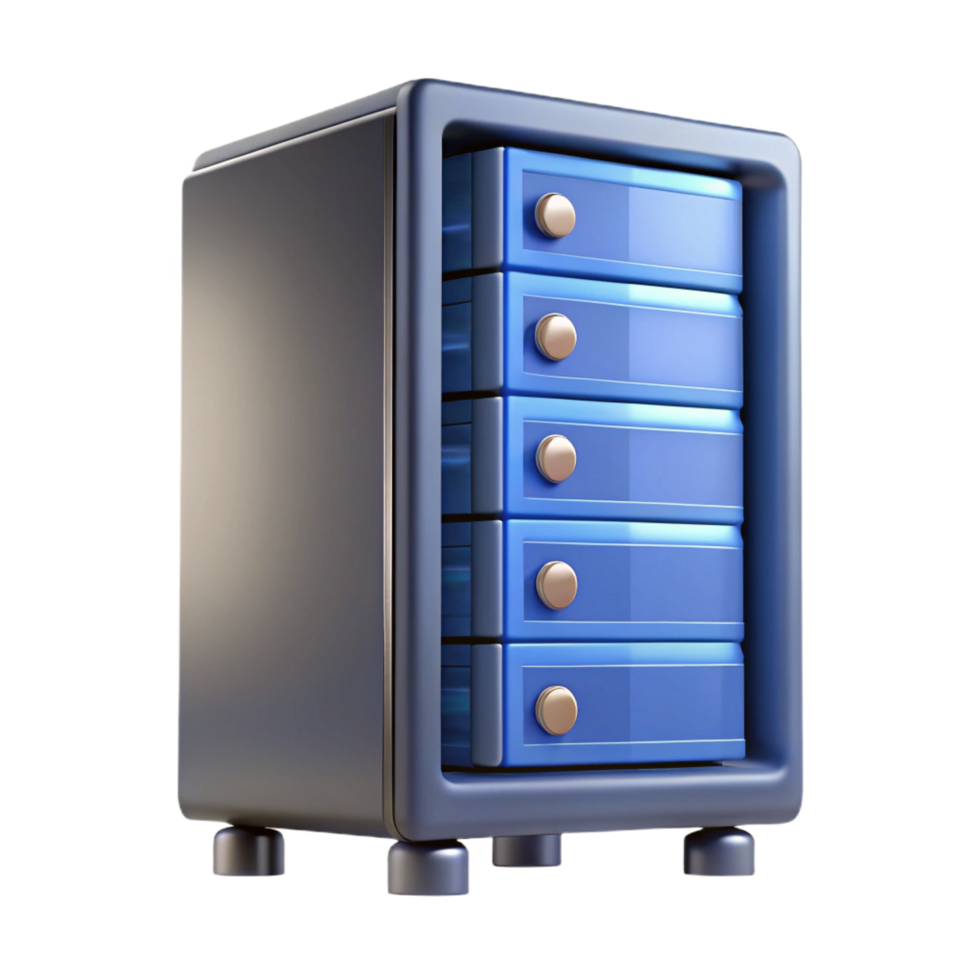 elegant rustic Server rack cabinet 4K png