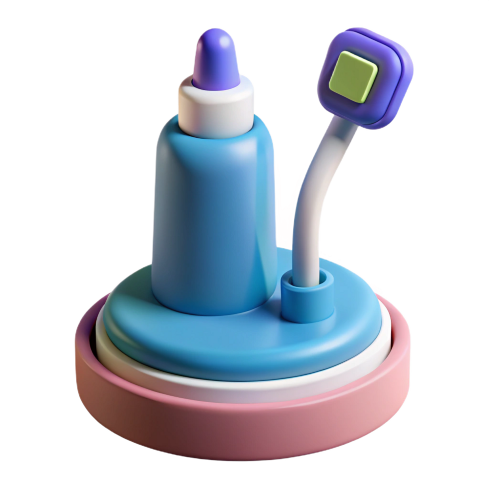 dramatic modern Electric toothbrush with charging base 4K png