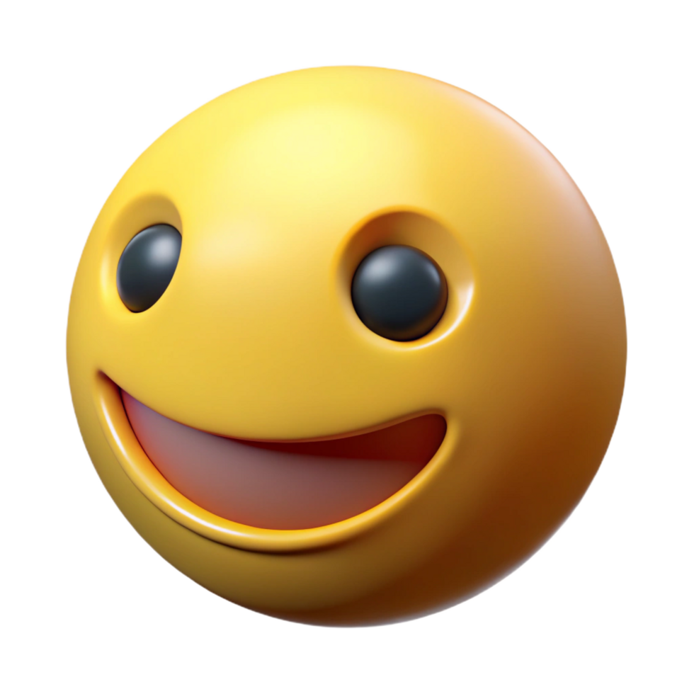 vibrant vintage Smiley face emoji, yellow, exclusive png