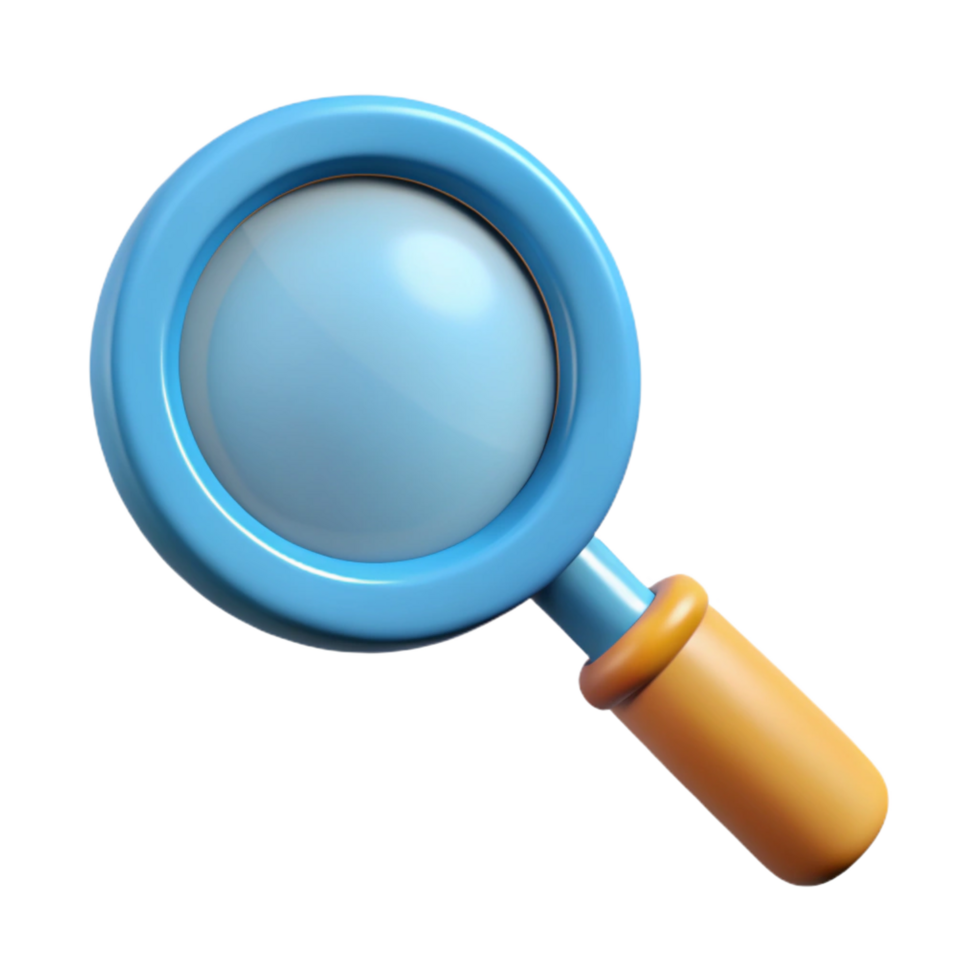 wonderful rustic Magnifying glass, handheld, high resolution png