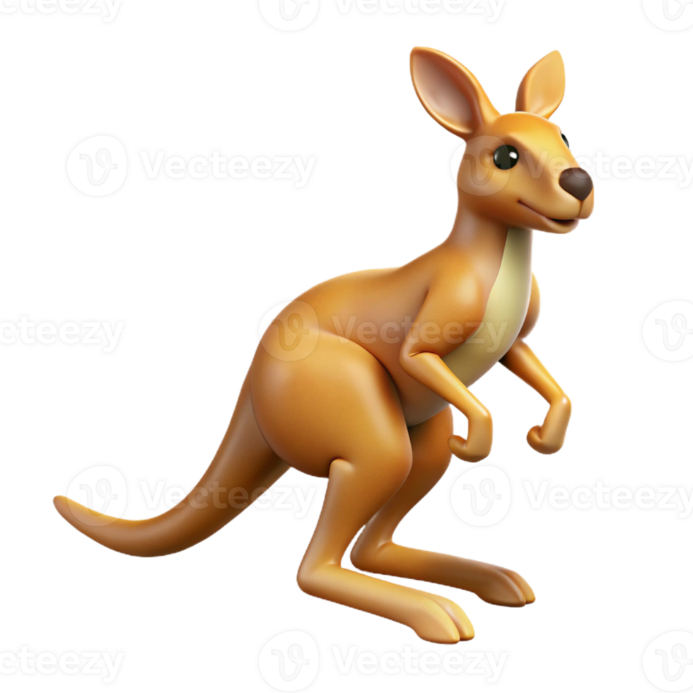 impressive rustic A hopping kangaroo professional png