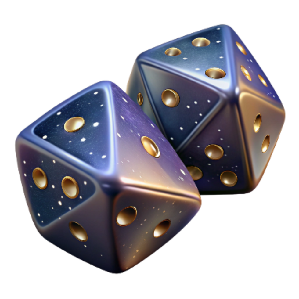 beautiful contemporary Pair of Dice Side Angle Cutout professional png