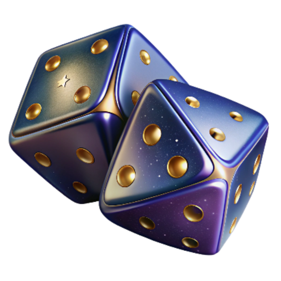 wonderful traditional Pair of Dice Side Angle Cutout authentic png