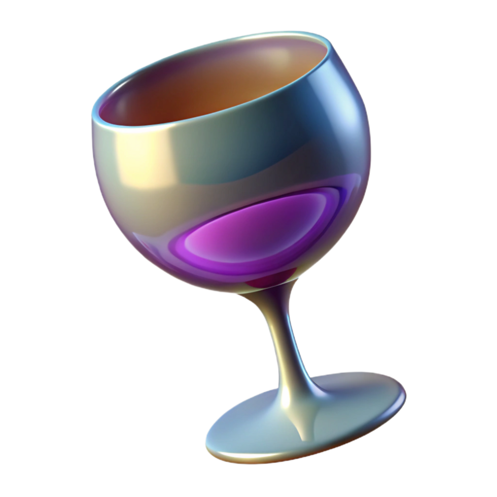 beautiful minimalist A wine glass, abstract and elegant genuine png