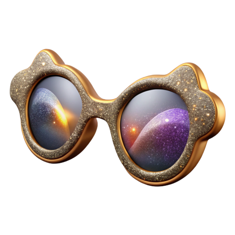 extraordinary classic Pair of Eyeglasses Front View Isolated Element detailed png