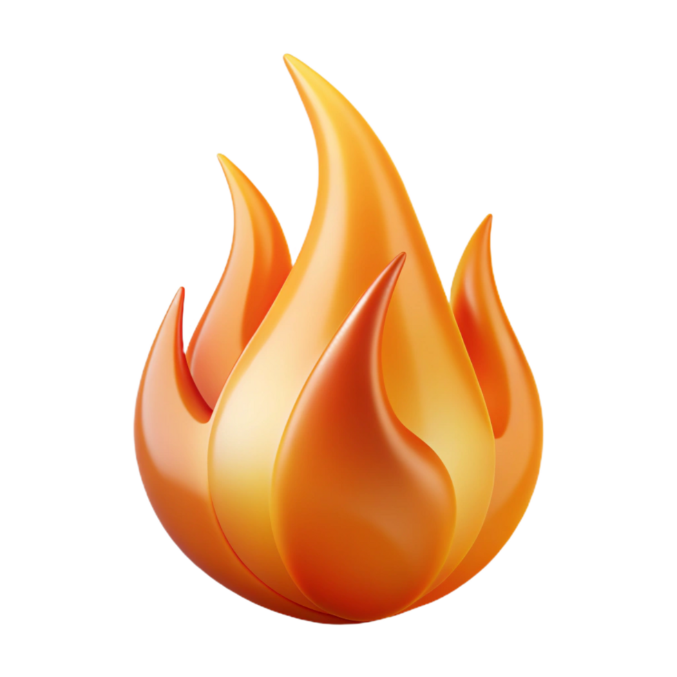 beautiful classic A flame, abstract and fiery 4K png