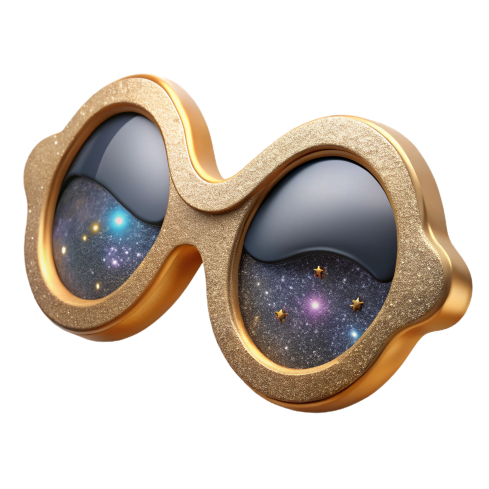 beautiful creative Pair of Eyeglasses Top View Cutout original png