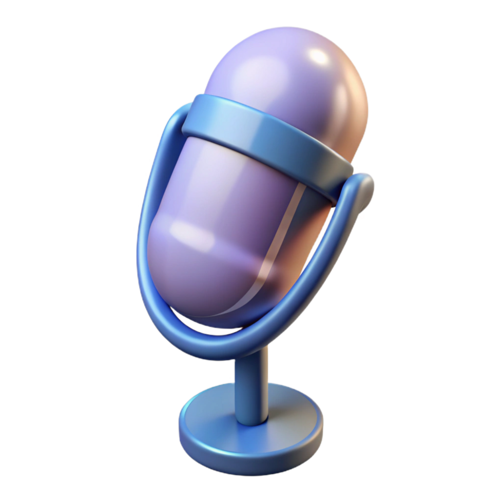serene abstract A microphone, abstract and audio 4K png